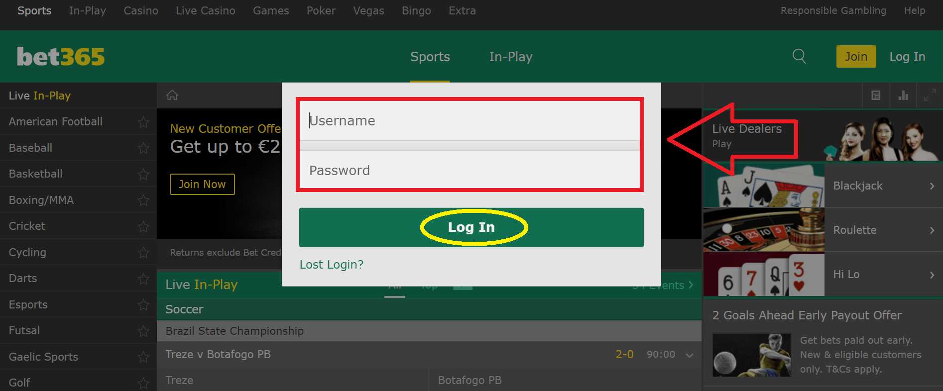 qual é o site oficial do bet365